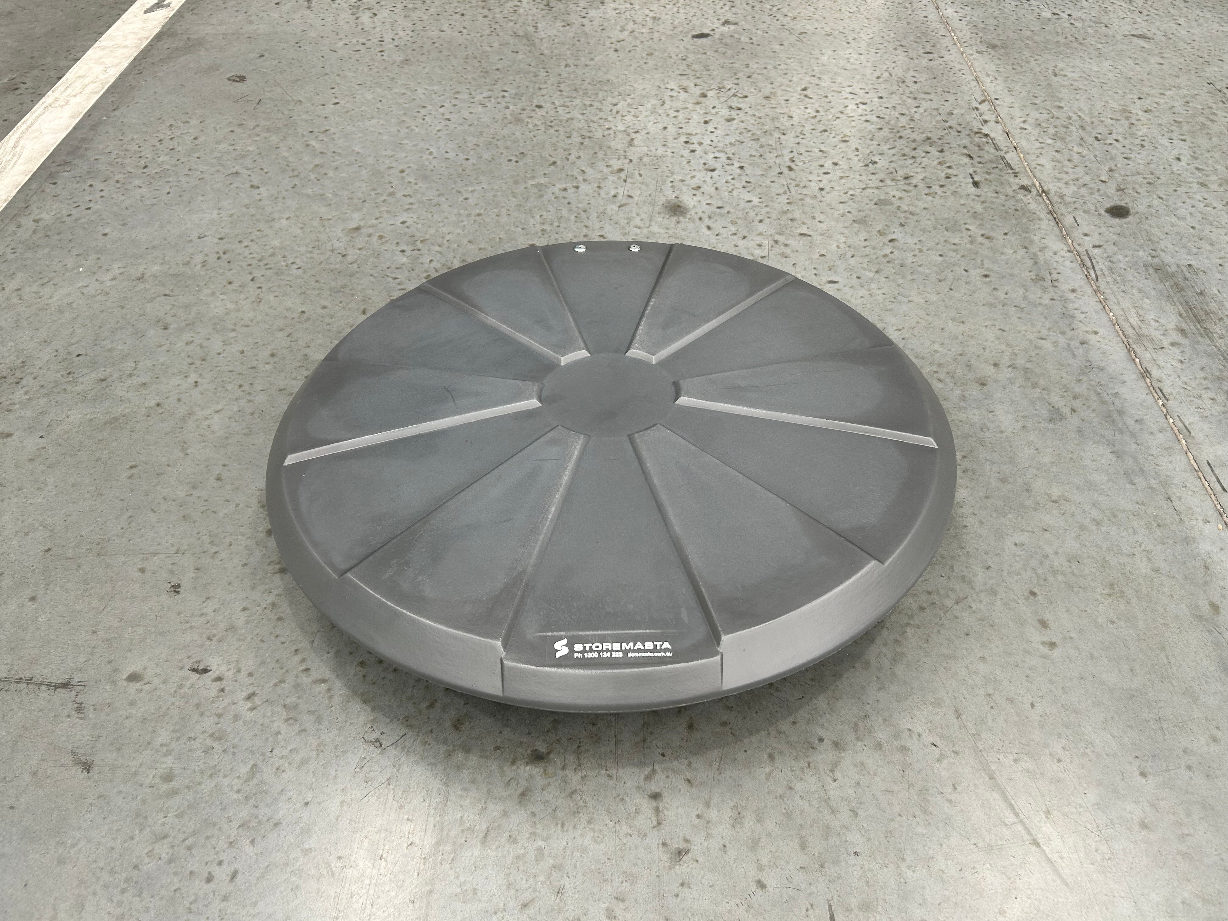 5L Polyethylene Drum Funnel - Grey with cover