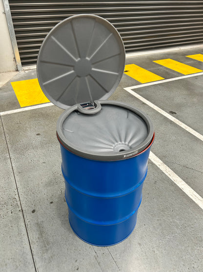 5L Polyethylene Drum Funnel - Grey with cover