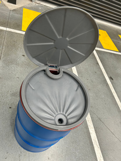 5L Polyethylene Drum Funnel - Grey with cover