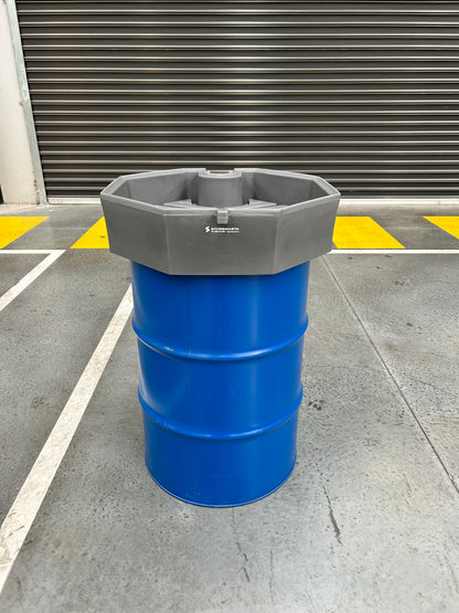 22L Polyethylene Drum Funnel - Grey