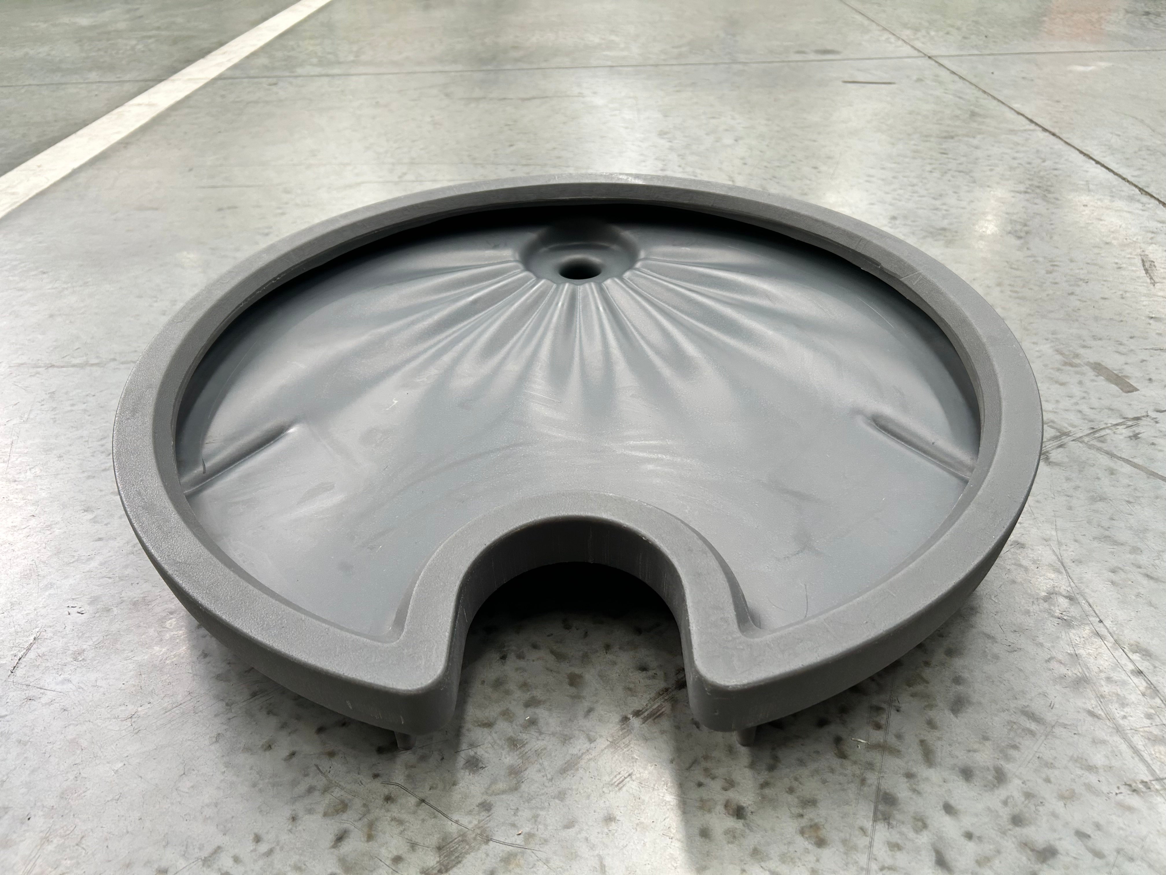 5L Polyethylene Drum Funnel - Grey