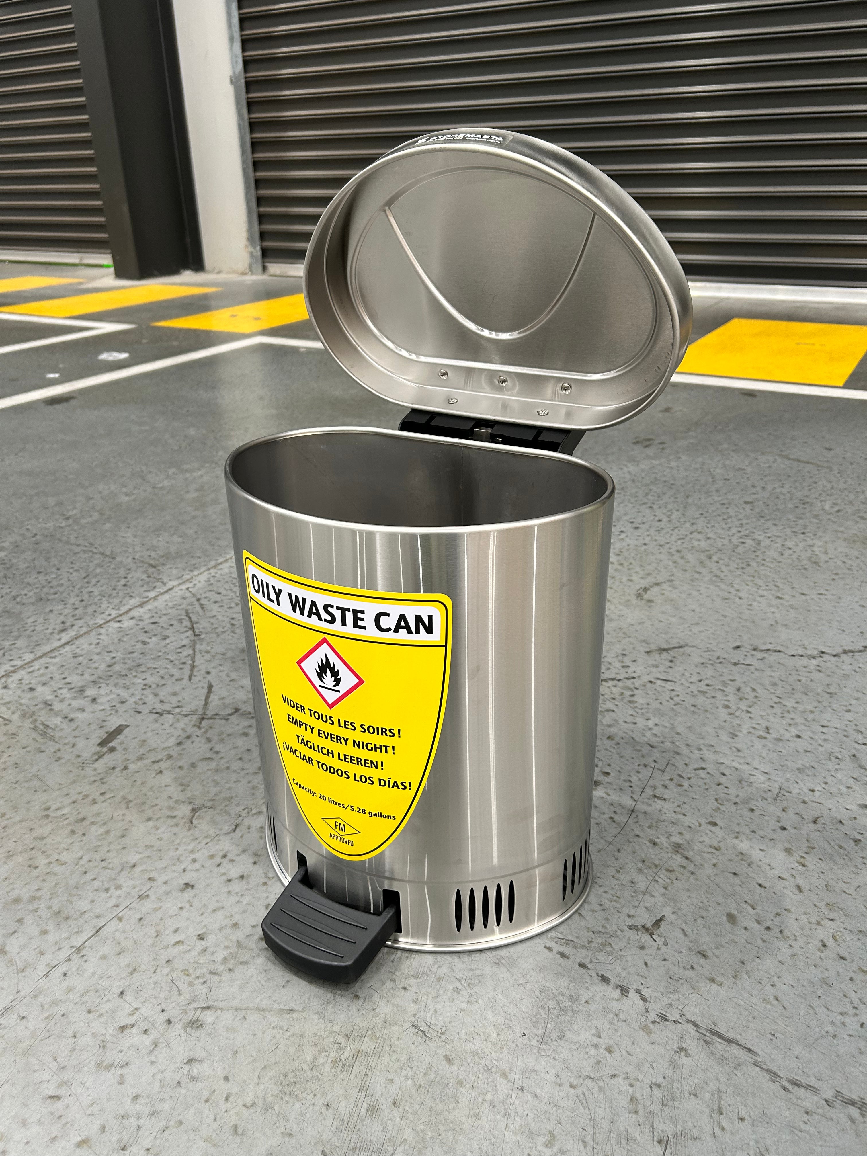 20L Disposal Bin - Stainless Steel