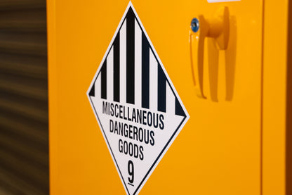 Class 9 - Miscellaneous Dangerous Goods - 250 x 250 Sticker
