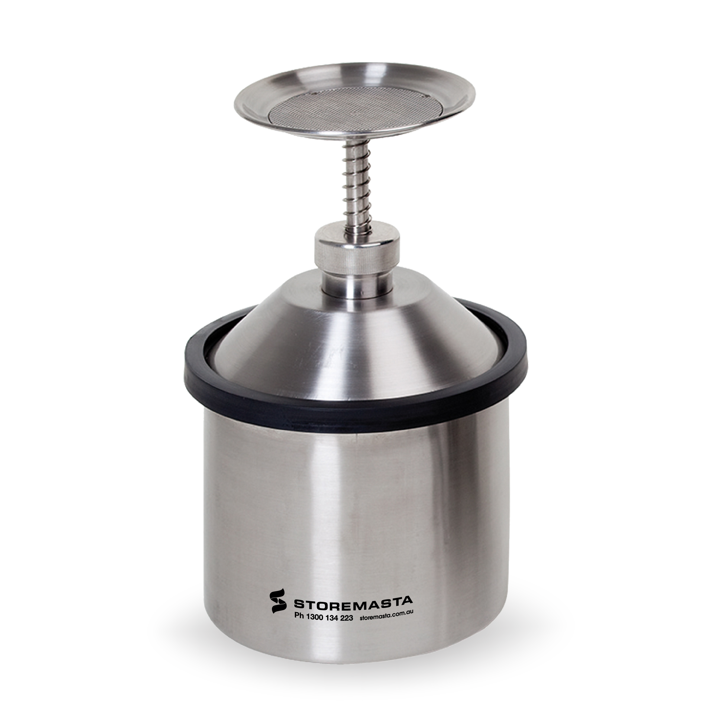2L Plunger Can - Stainless Steel