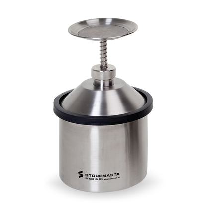 2L Plunger Can - Stainless Steel
