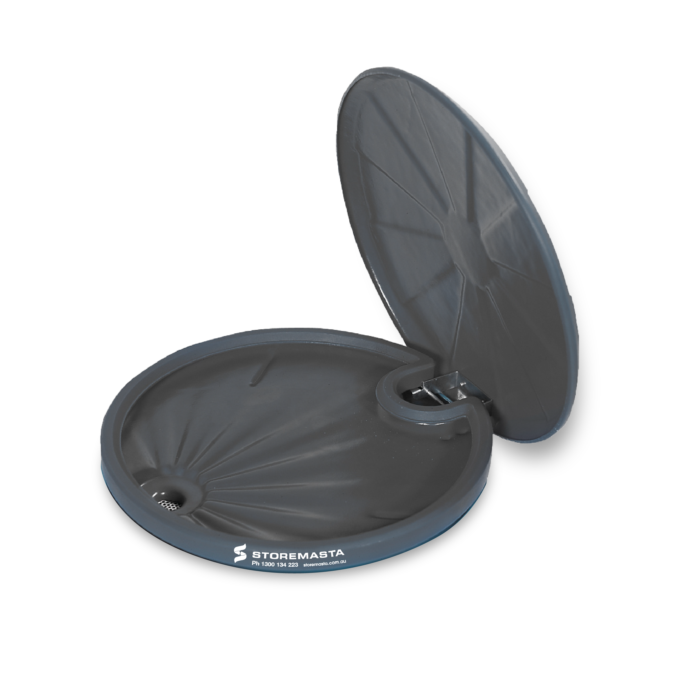 5L Polyethylene Drum Funnel - Grey with cover