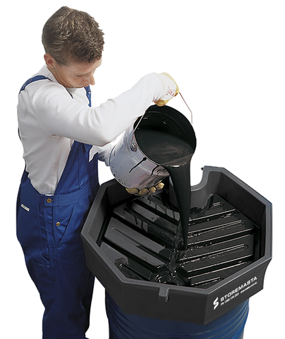 22L Polyethylene Drum Funnel - Grey