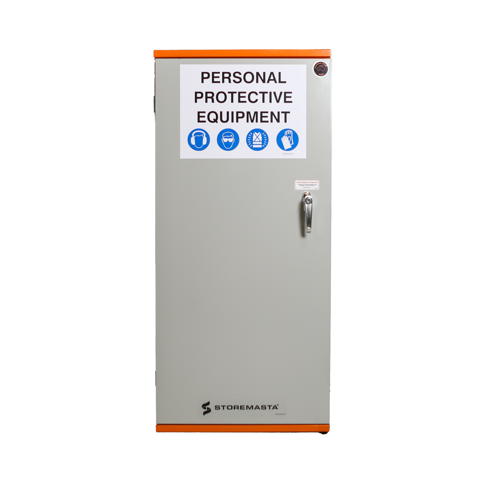 PPE Storage Cabinet - Single Door - 3 Shelves – Storemasta