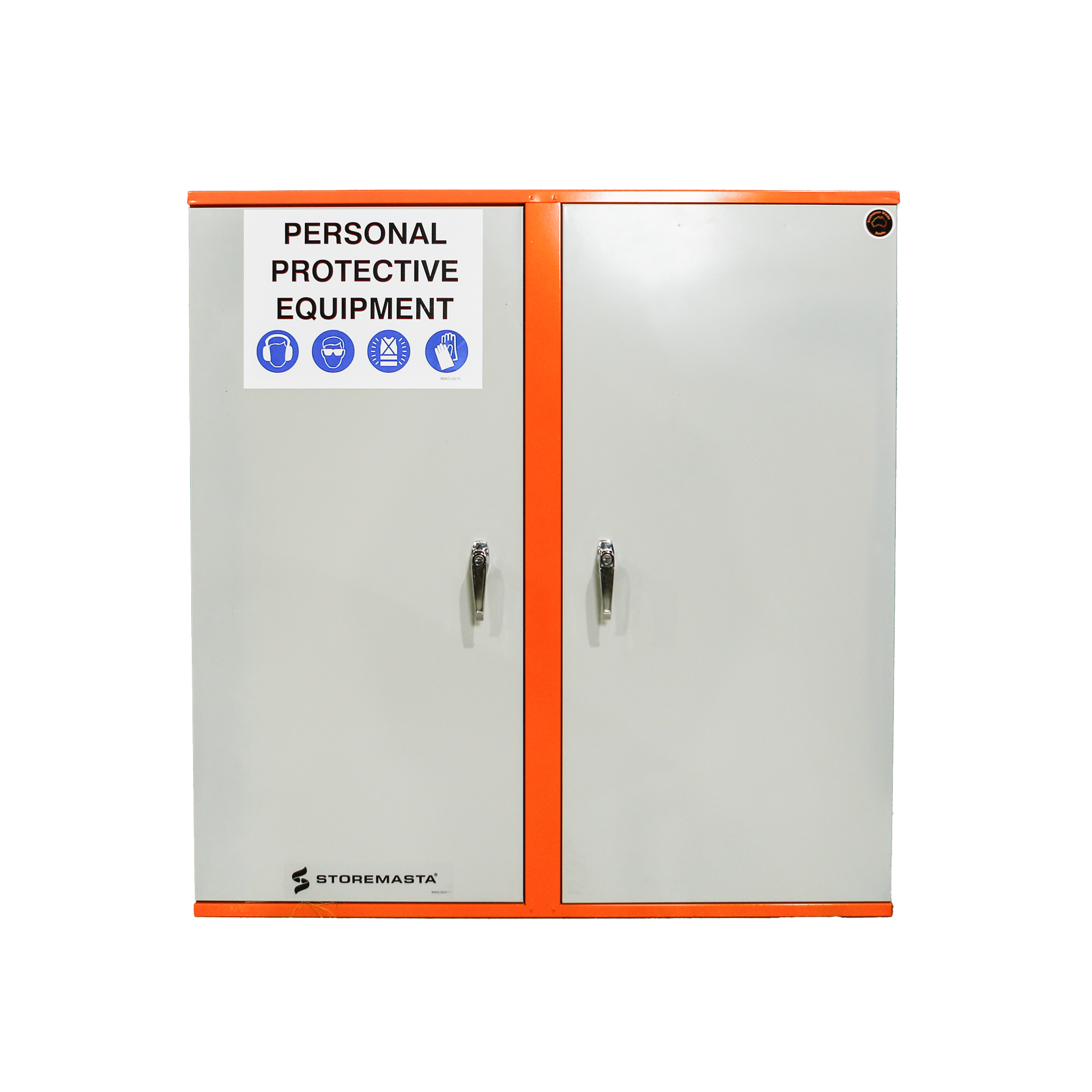 PPE Storage Cabinet - Double Door - 3 Shelves
