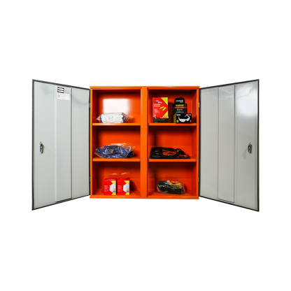 PPE Storage Cabinet - Double Door - 3 Shelves