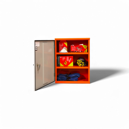 PPE Storage Cabinet - Single Small Door - 3 Shelves
