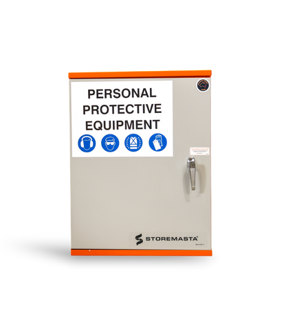 PPE Storage Cabinet - Single Small Door - 3 Shelves