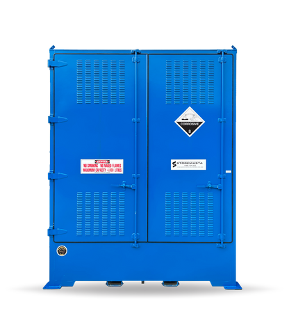 Single Depth Corrosive Substance Store - 4 IBC