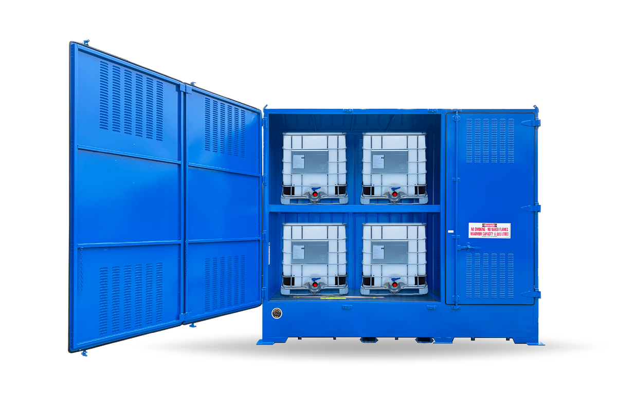 Single Depth Corrosive Substance Store - 6 IBC