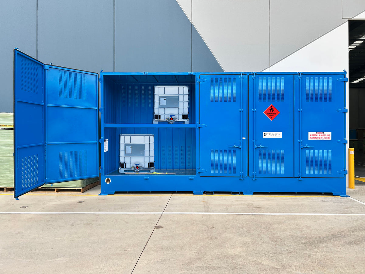 Single Depth Flammable Liquids Store - 10 IBC
