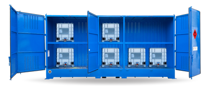 Single Depth Flammable Liquids Store - 10 IBC