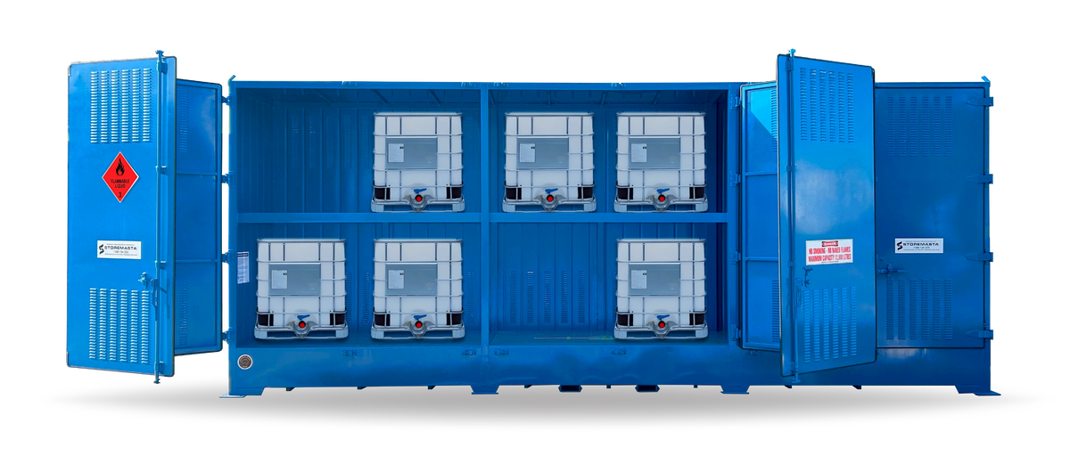 Single Depth Flammable Liquids Store - 12 IBC