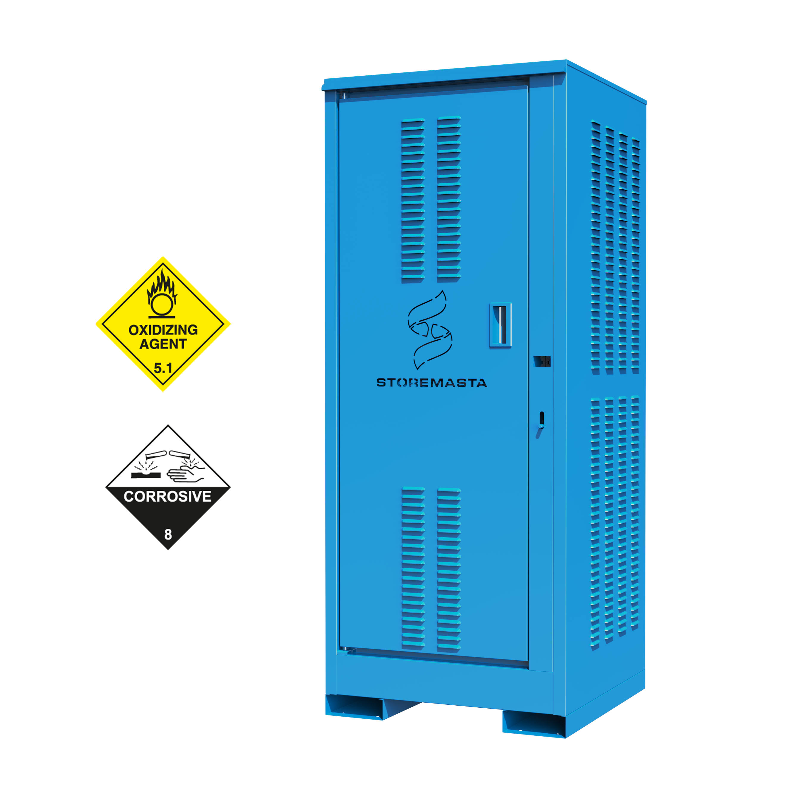 250L Outdoor DG Cabinet - Vertical - Corrosive