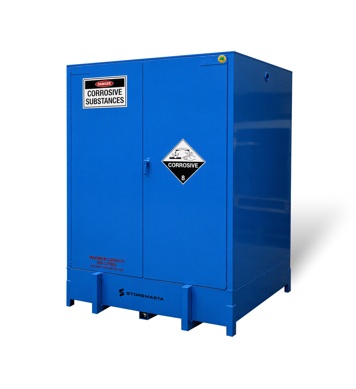 850L - Large Capacity Corrosive Substance Storage Cabinet - Pallet Store