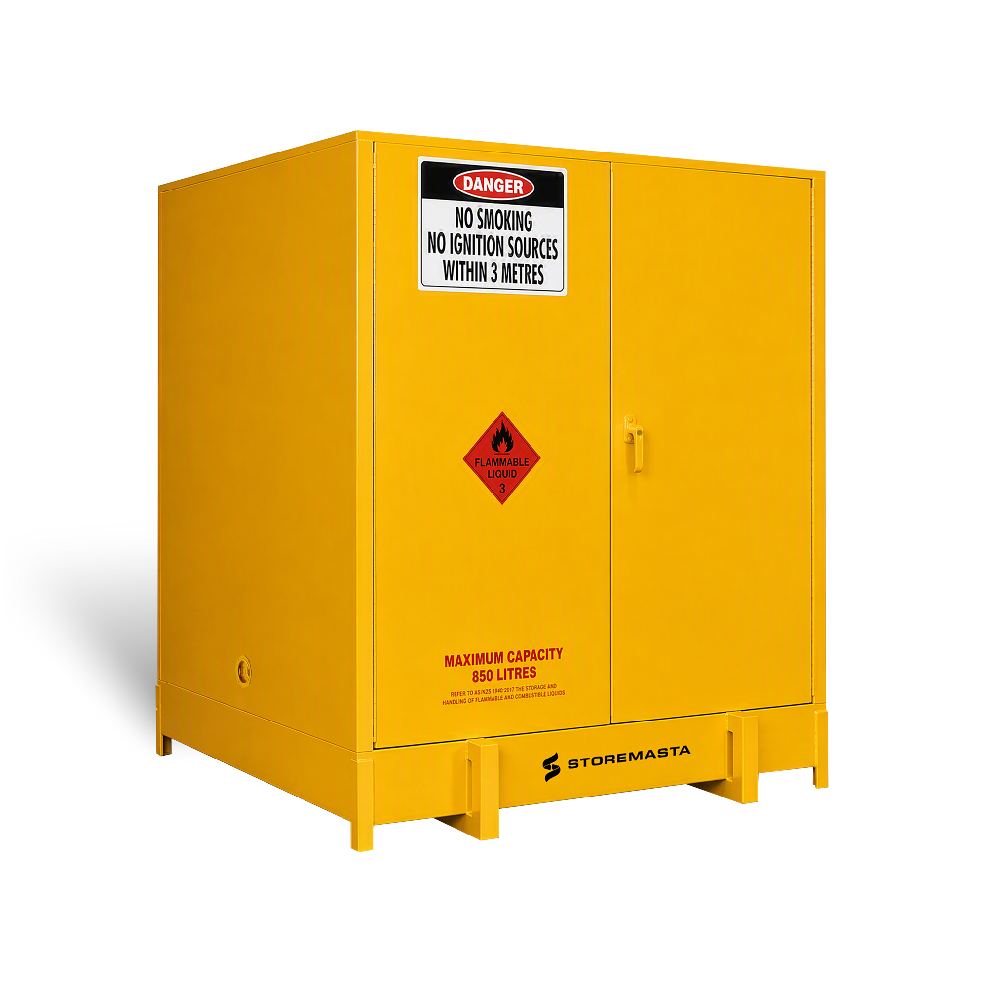 850L - Large Capacity Flammable Liquids Storage Cabinet - Pallet Store