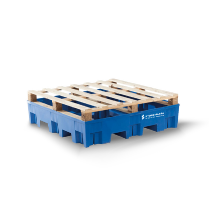 255L Polyethylene Sump Pallet - Blue