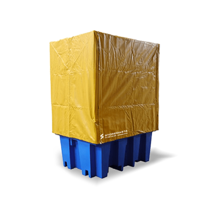 PVC Cover and Galv Frame for 2 Drum Bund