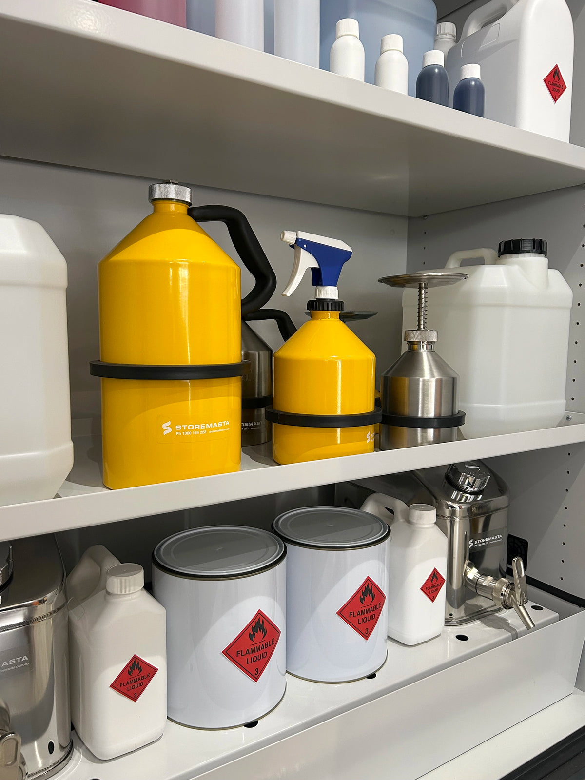 HI-LINE 90 Minute Fire Rated 250L Flammable Storage Cabinet (195.120) FD