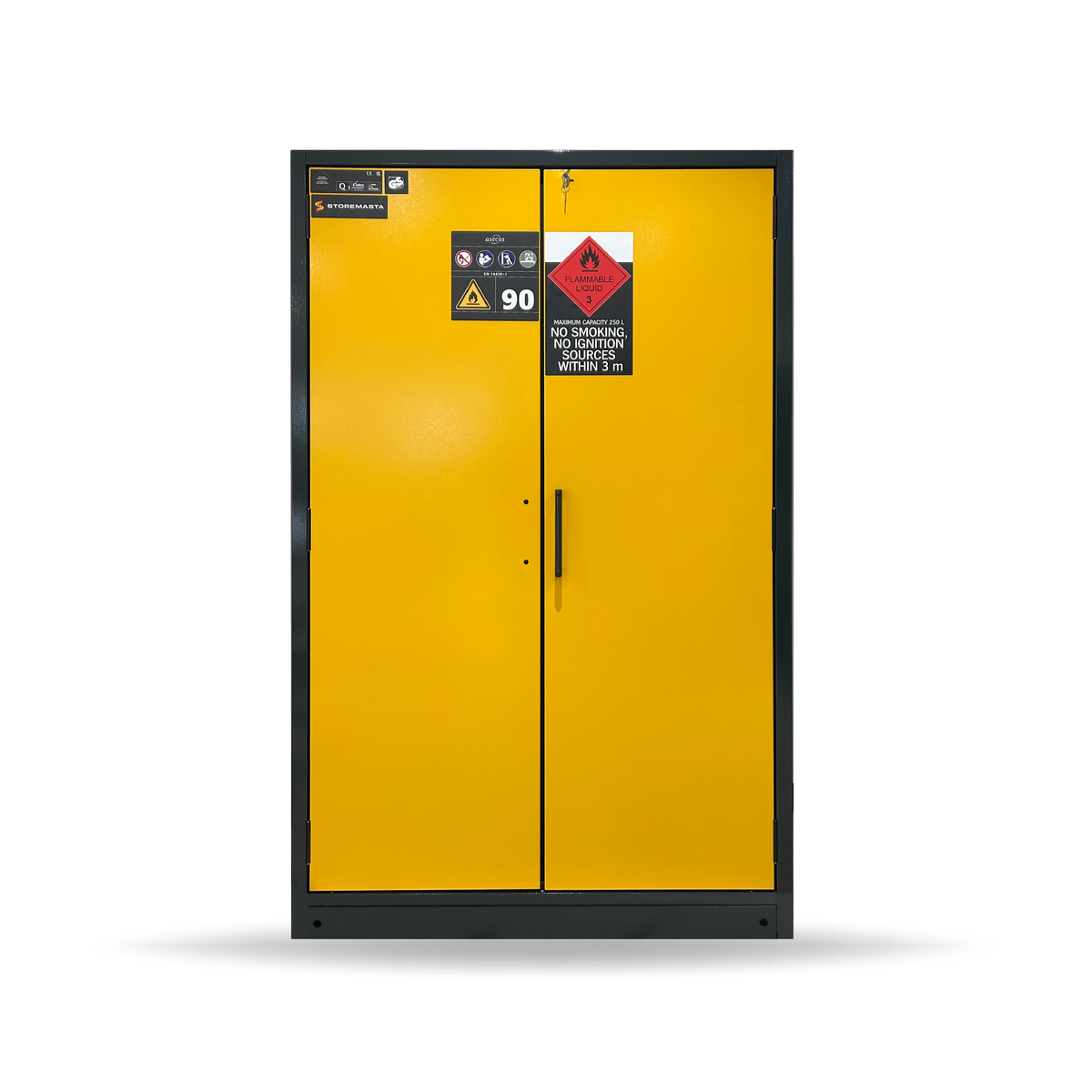 HI-LINE 90 Minute Fire Rated 250L Flammable Storage Cabinet (195.120) WDC