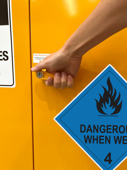 Dangerous When Wet Storage Cabinet - 160L