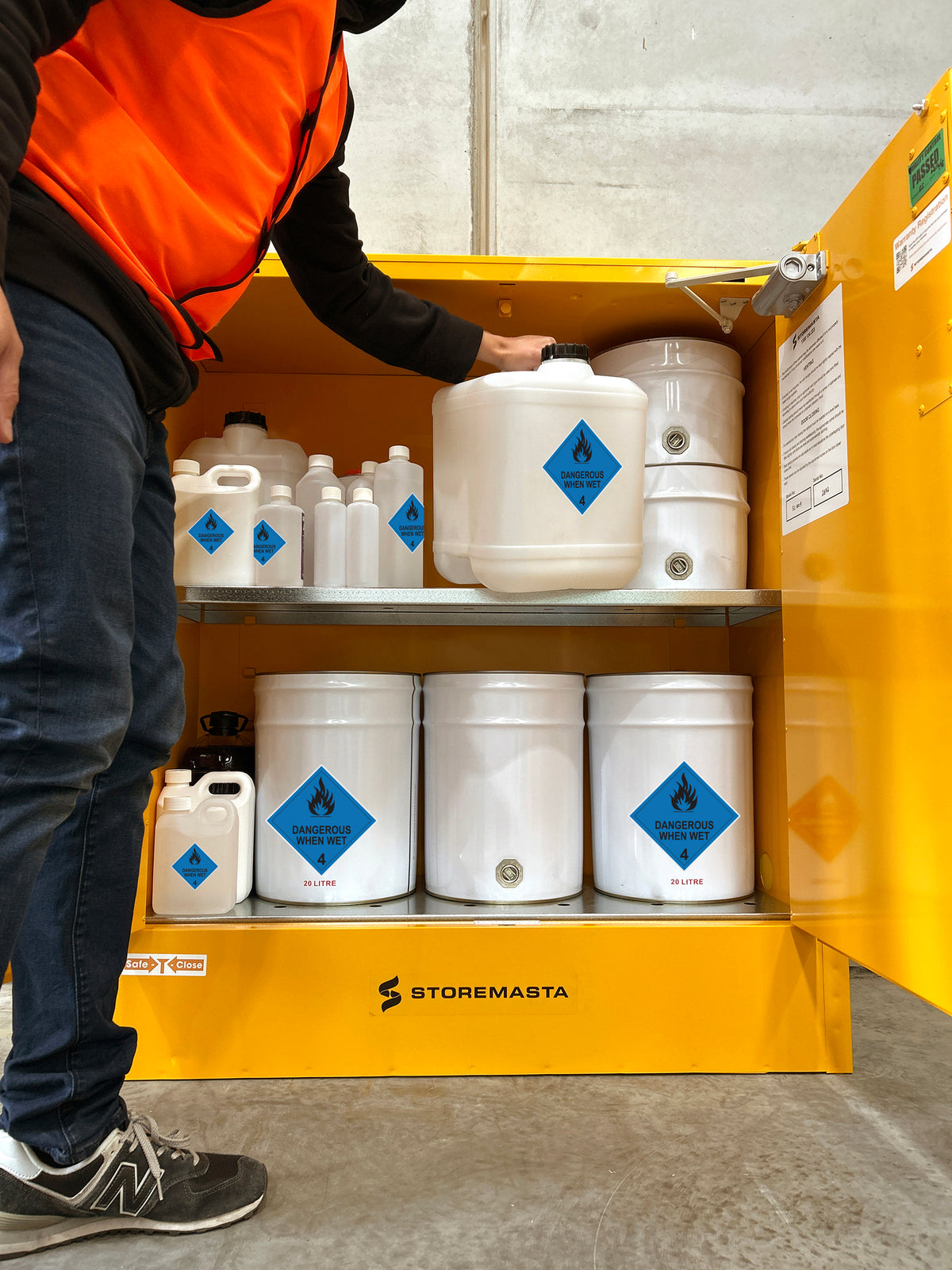 Dangerous When Wet Storage Cabinet - 160L