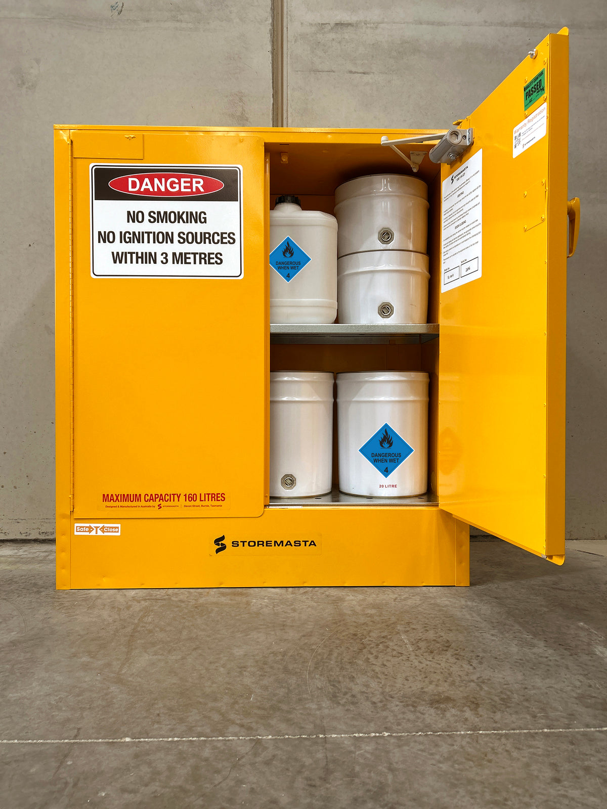 Dangerous When Wet Storage Cabinet - 160L