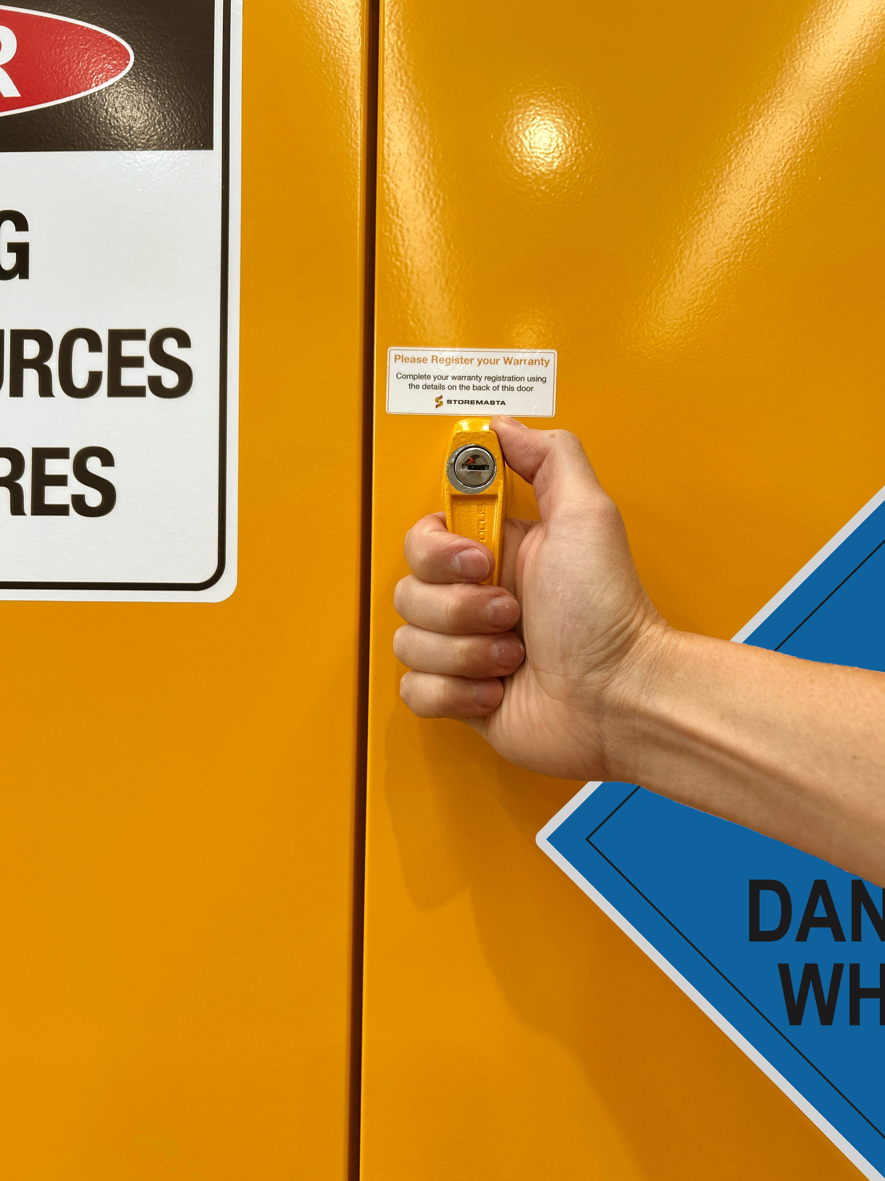 Dangerous When Wet Storage Cabinet - 250L