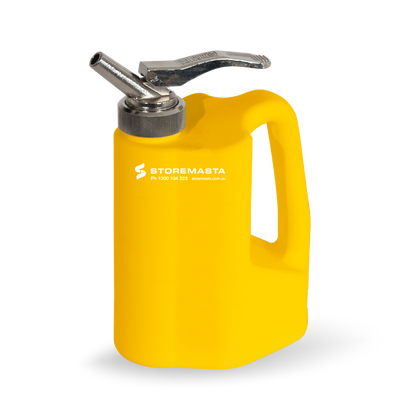 1L Safety Can - Polyethylene Yellow with SS Tap
