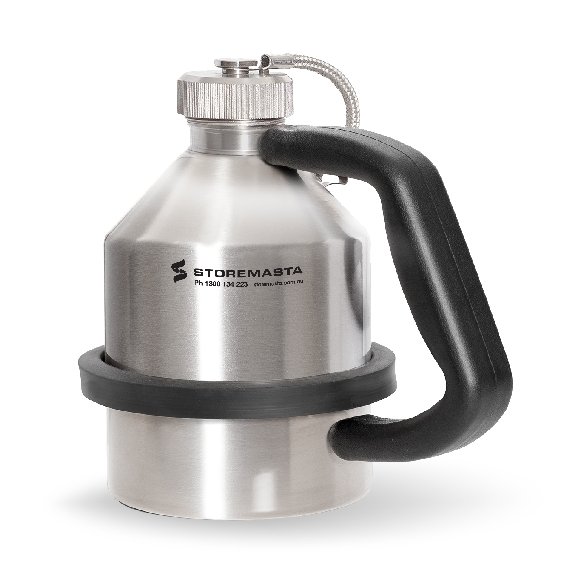 1L Safety Can - Stainless Steel with Screw Cap