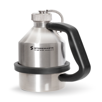 1L Safety Can - Stainless Steel with Screw Cap