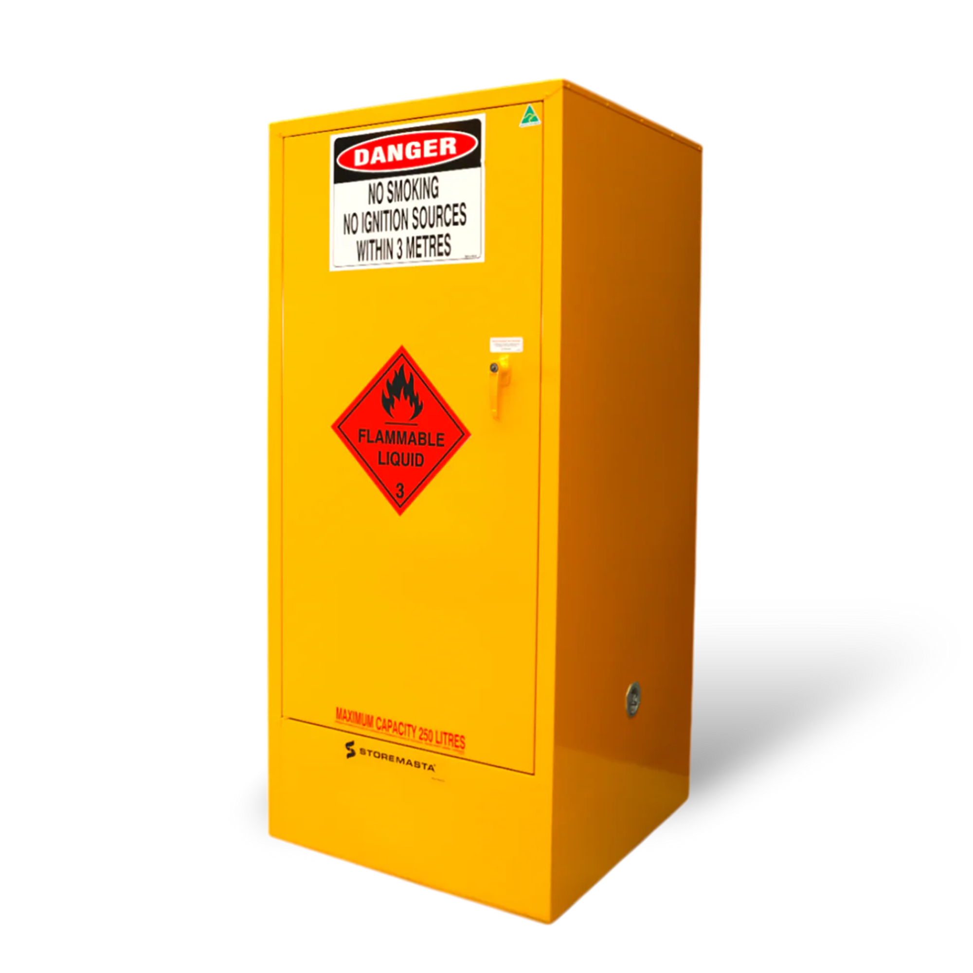 250L - Flammable Liquid Storage Cabinet - Roller Base