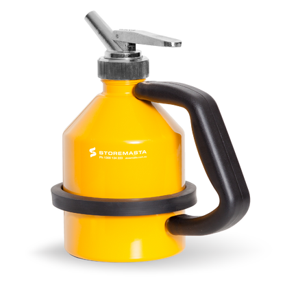 1L Safety Can - Signal Yellow with SS Tap