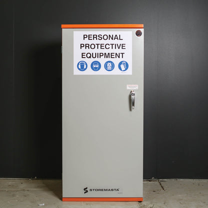 PPE Storage Cabinet - Single Door - 3 Shelves