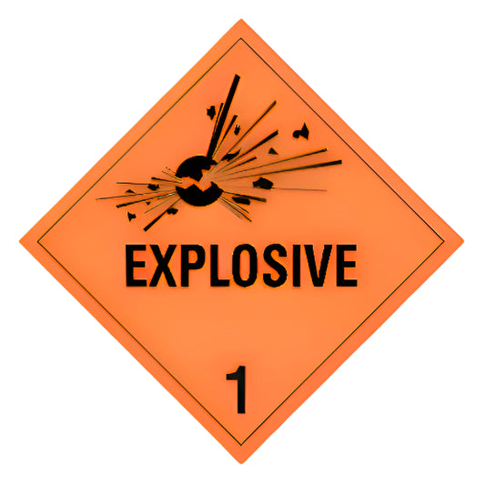 Class 1 Explosive Label | STOREMASTA – Storemasta