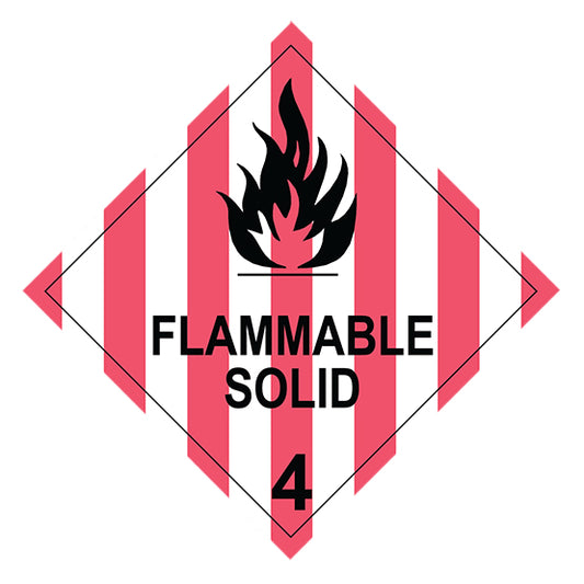 Class 4.1 - Flammable Solids - 100 x 100