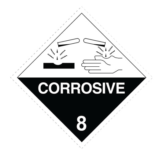 Class 8 - Corrosive Substances 100 x 100