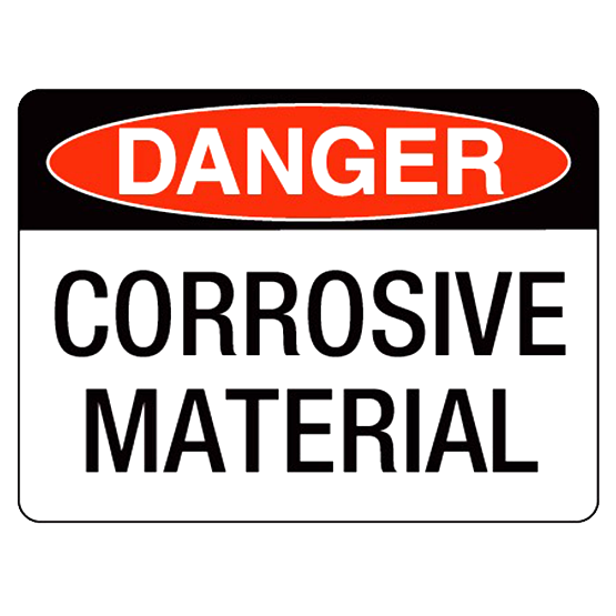 Danger - Corrosive Substances - 400 x 250