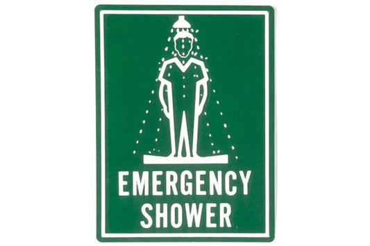 Emergency Shower Sign 400X300 - Poly