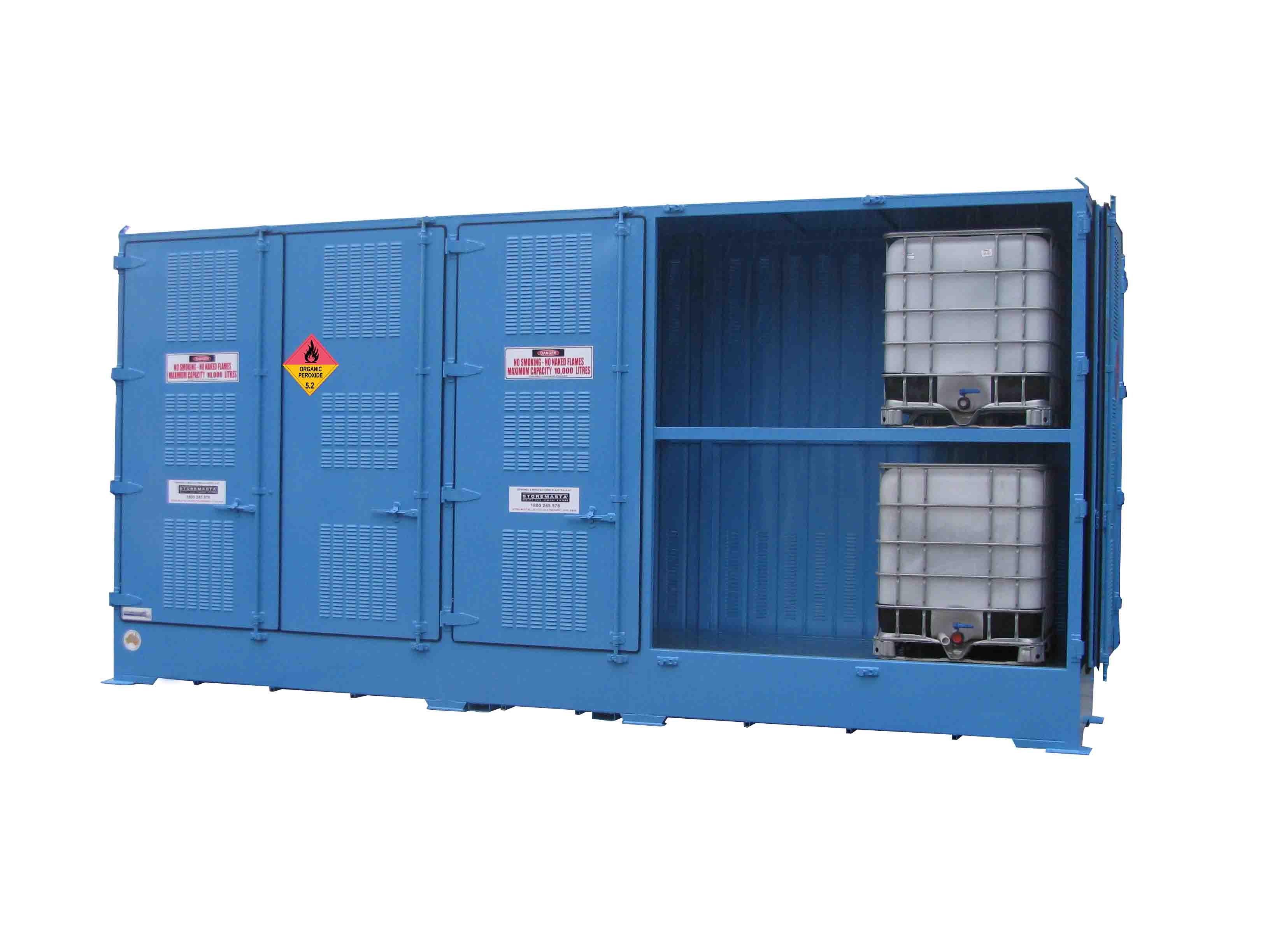 Single Depth Organic Peroxide Store - 10 IBC - STOREMASTA