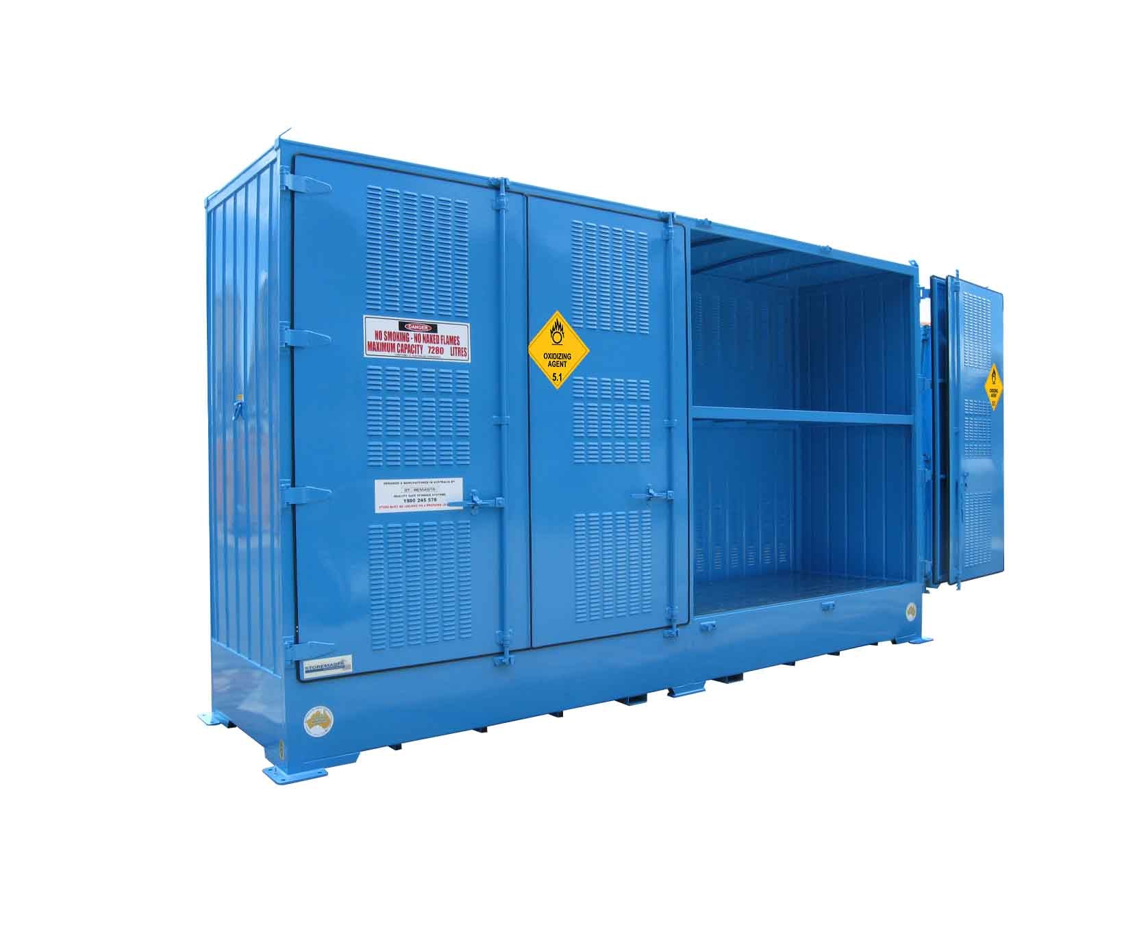 Single Depth Oxidising Agent Store - 8 IBC - STOREMASTA