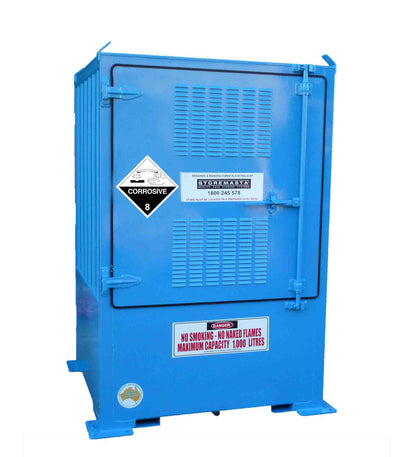 Single Depth Corrosive Substance Store - 1 IBC - STOREMASTA