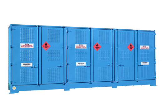 Single Depth Flammable Liquids Store - 12 IBC - STOREMASTA