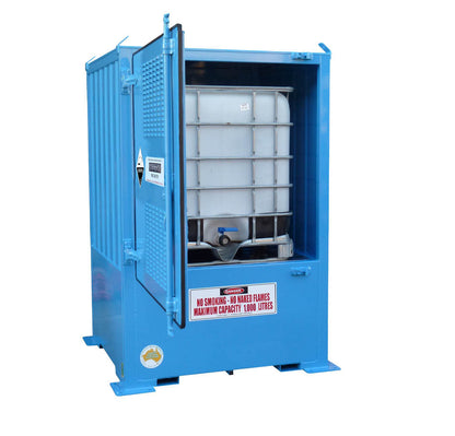 Single Depth Corrosive Substance Store - 1 IBC - STOREMASTA