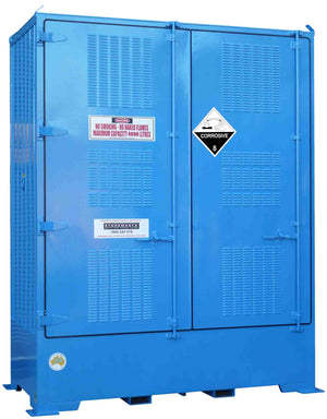 Single Depth Corrosive Substance Store - 4 IBC - STOREMASTA