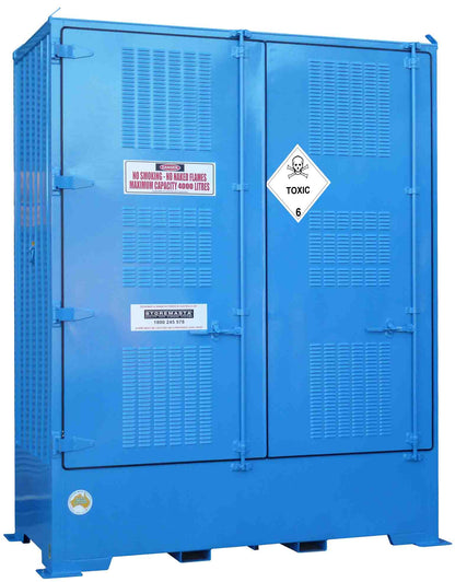 Single Depth Toxic Substance Store - 4 IBC - STOREMASTA